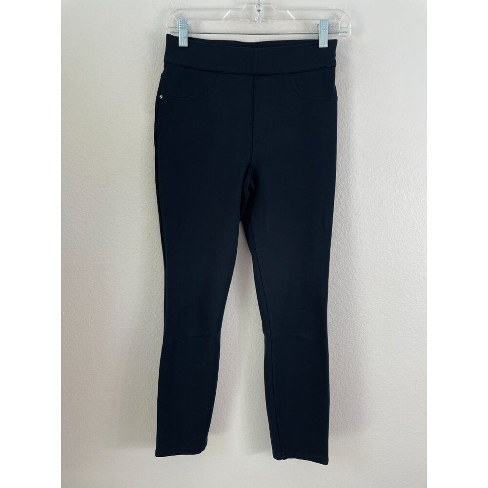 Spanx‎ Womens Small Black Pull On Stretch Skinny Pants Ankle